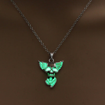 Noctilucent Fashion Flying Dragon Halloween Creative Necklaces