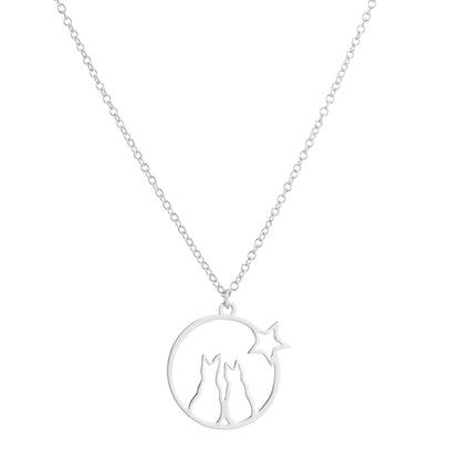 Steel Small Animal Clavicle Chain Female Necklaces