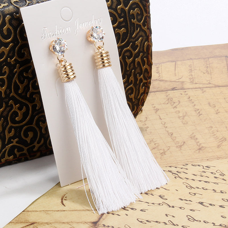 Women's Fashion Popular Bohemian Long Fringe Earrings