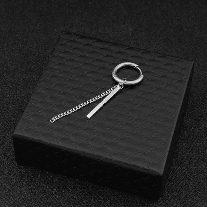 Women's & Men's Park Square Stick Chain Eardrop Ear Earrings