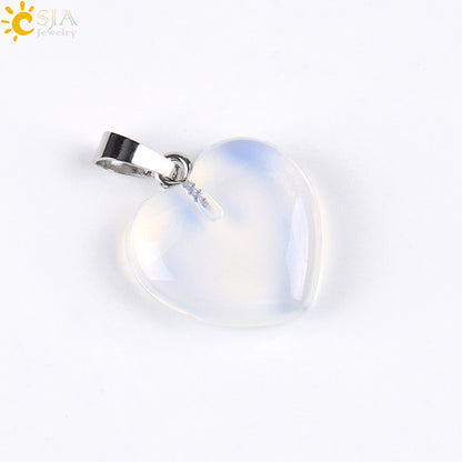 Women's Heart Stone Ornament Accessories Holiday Gift Pendants