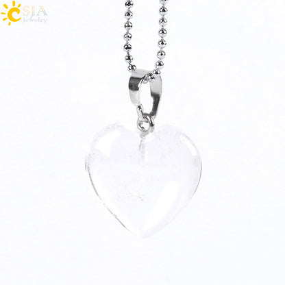 Women's Heart Stone Ornament Accessories Holiday Gift Pendants