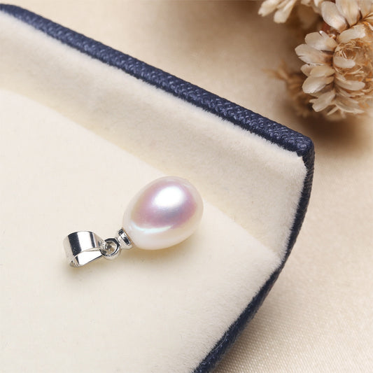 Elegant Pearl Mountain Lake Oval Buckle Pendants