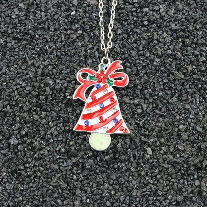 Charming Christmas Sticker Printing Painting Oil Pendants