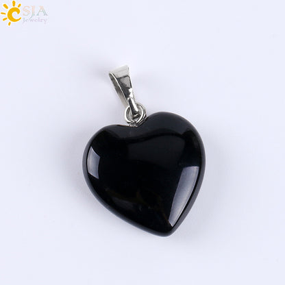 Women's Heart Stone Ornament Accessories Holiday Gift Pendants