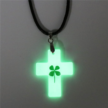 Women's Luminous Clover Summer High-grade Natural Epoxy Pendants