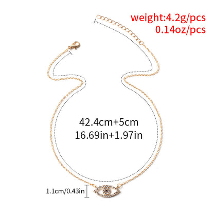 Devil's Eye Street Shot Female Clavicle Necklaces