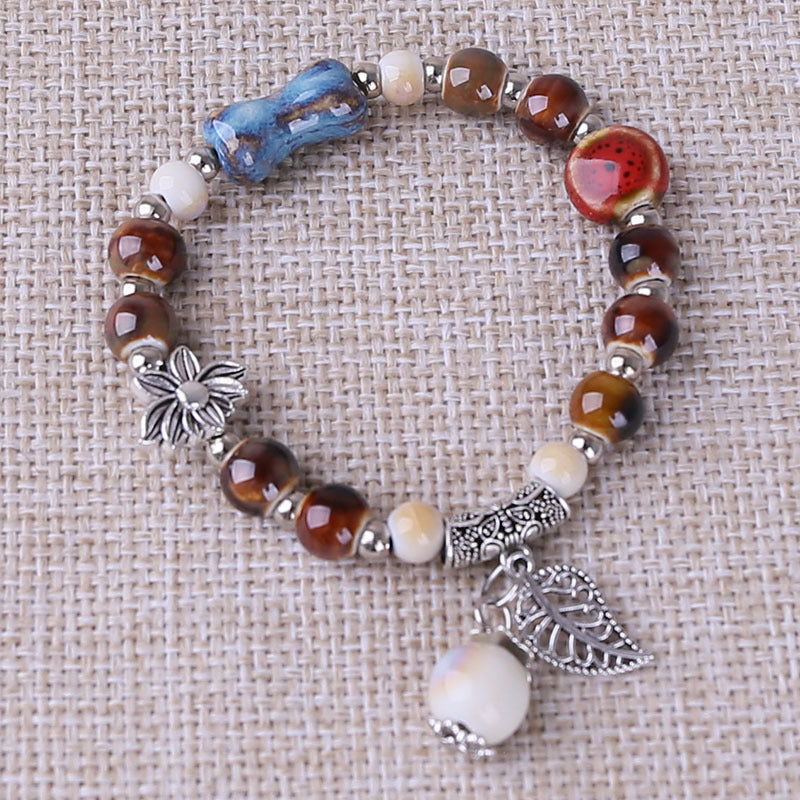 Ornament Handmade Ethnic Style Color Glaze Bracelets