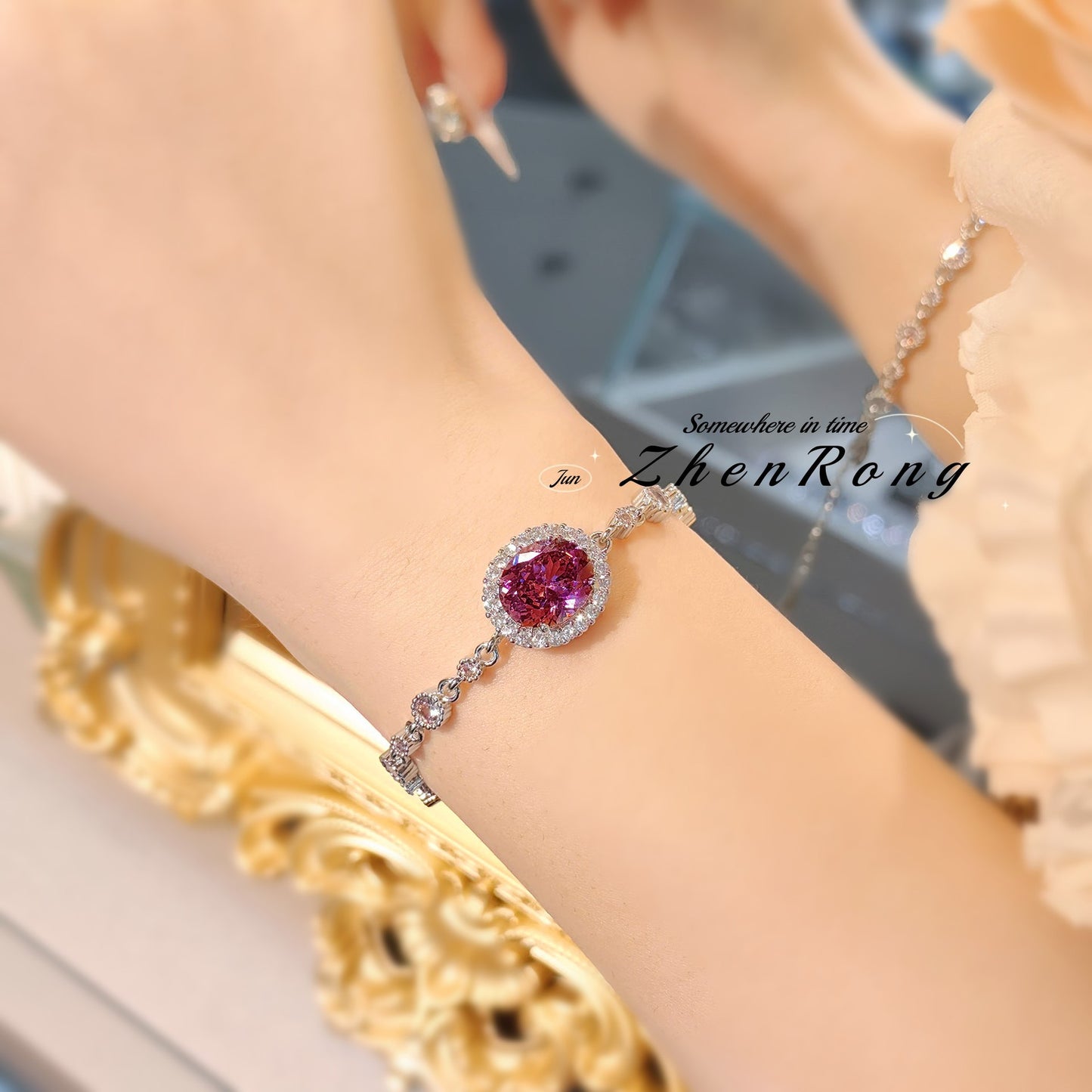 Women's Exquisite Diamond Dry Rose Light Luxury High-grade Bracelets