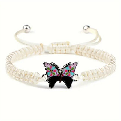 Women's Slouchy Butterfly Woven Adjustable Insect Bracelets