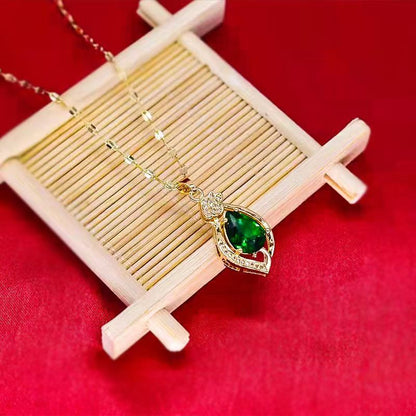 Women's Water Drop Clavicle Chain Temperament Wild Design Necklaces