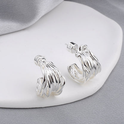 High-grade Light Luxury Design Shaped Irregular Earrings