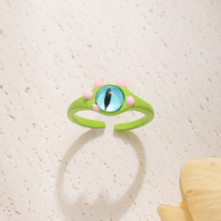 Funny Cartoon Open Personality Niche Unique Rings