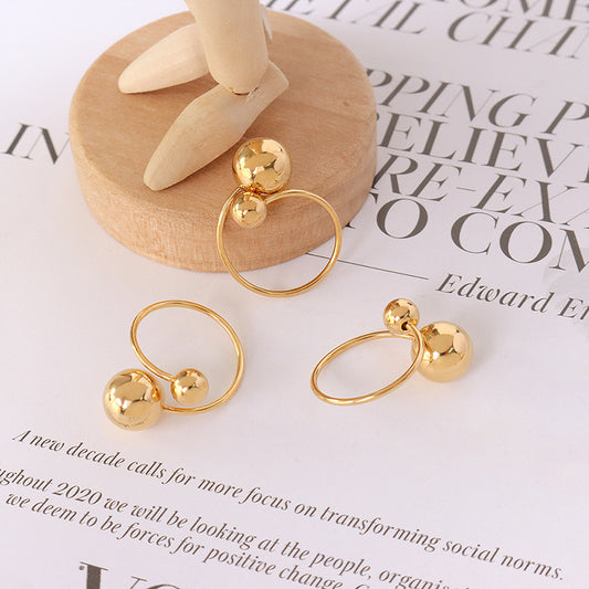 Ball Design Line Sense Open Little Rings
