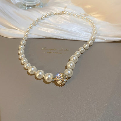 Women's Pearl Retro Easy Matching High-grade Clavicle Chain Special Necklaces