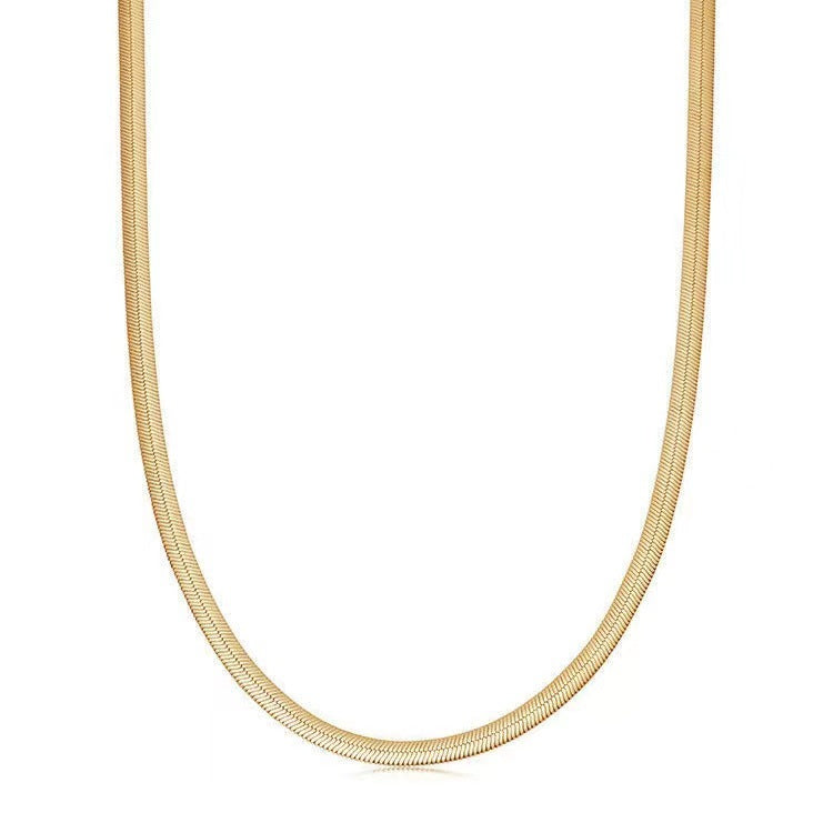 Wind Design Flat Blade Chain Temperament Necklaces
