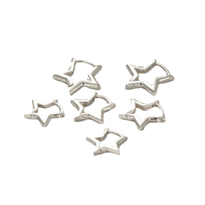 Stylish Simple Versatile Cold Wind Five-pointed Earrings