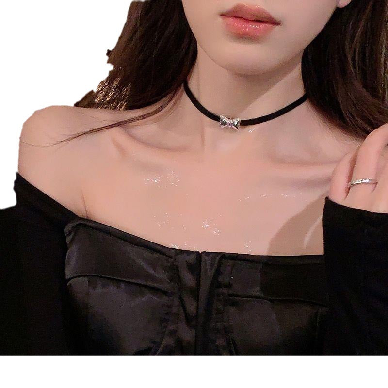 Leather Rope Short Female Neck Band Necklaces