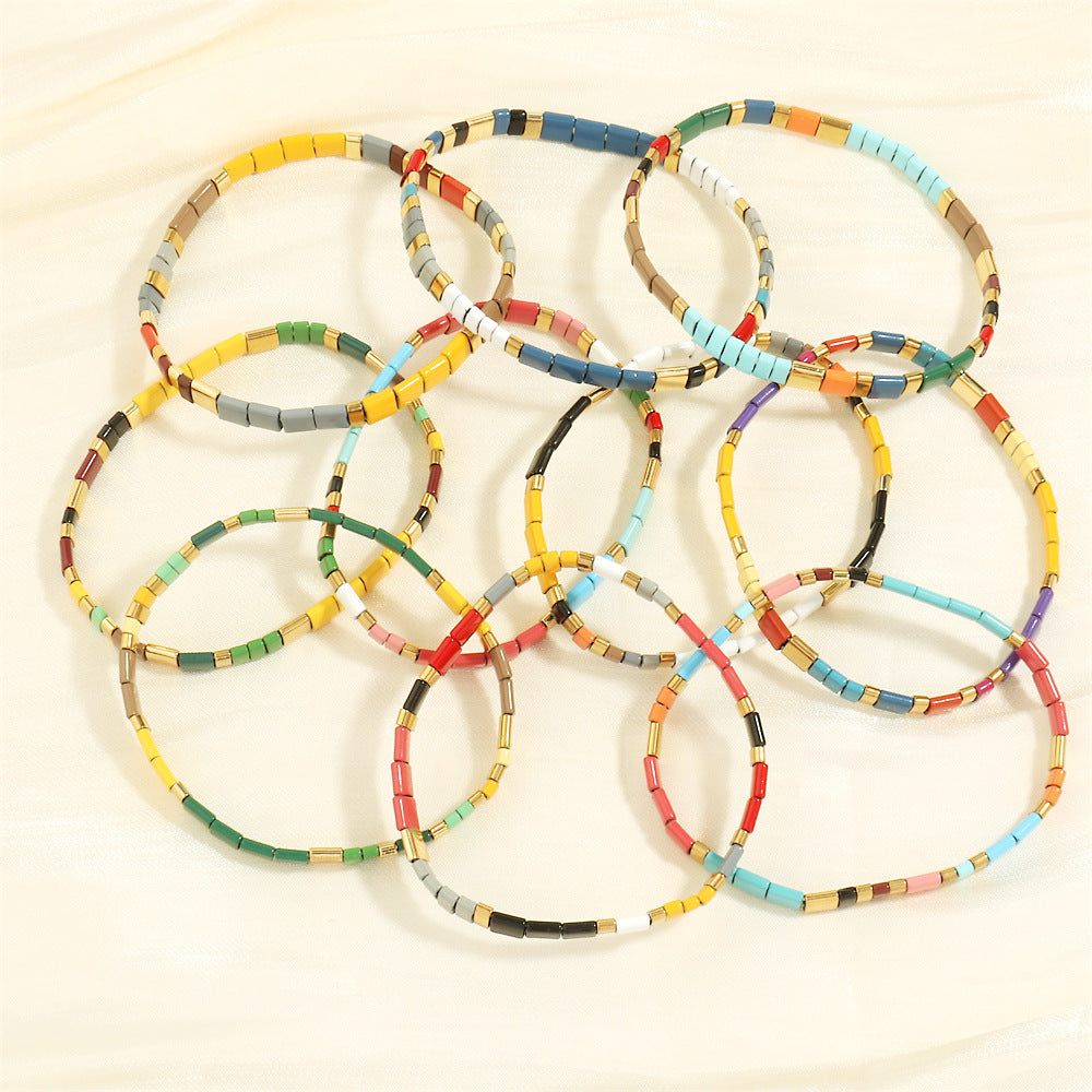 Bohemian Seaside Beach Stretch Bead Accessories Bracelets