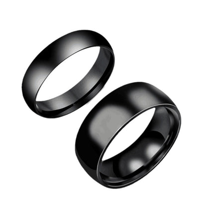 Men's Korean Jewelry Arc Glossy Simple Stainless Rings