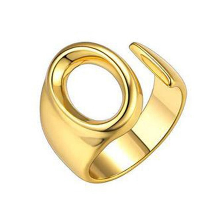 English Letters Female Opening Adjustable Fashion Rings