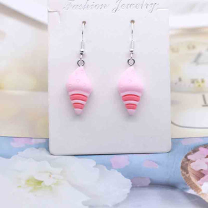 Ice Cream Candy Drink Resin Homemade Earrings