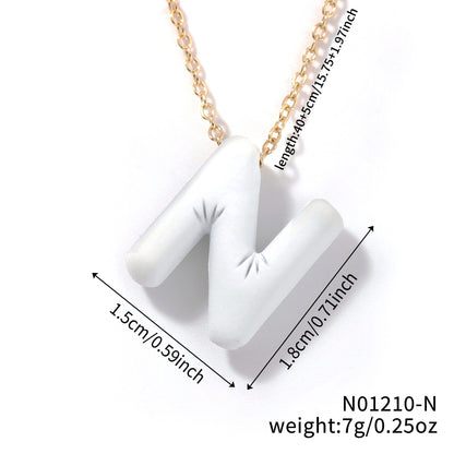 Comfortable Fashionable Personalized Trendy Simple Letter Necklaces