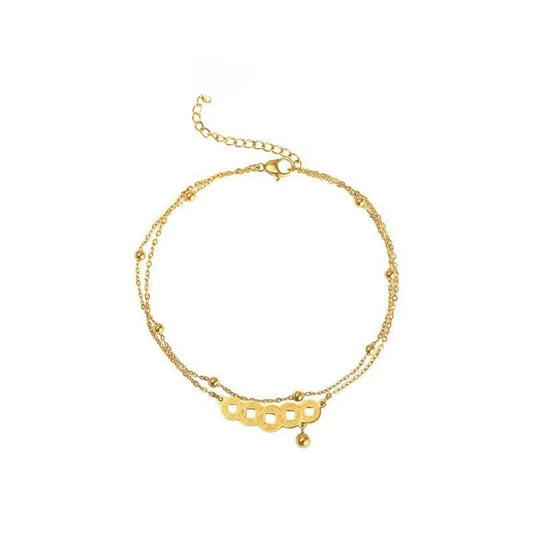 Women's Titanium Steel Electric Gold-plated Fashion Style Bracelets