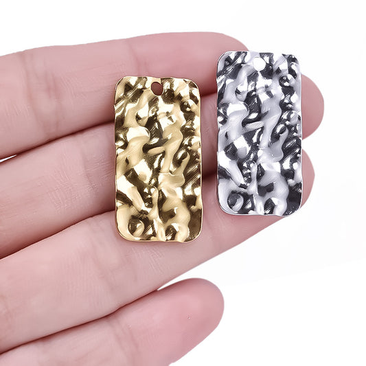 Stainless Steel Exaggerated Water Ripple Texture Fashion Pendants