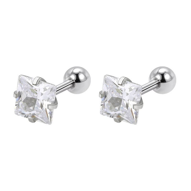 Stainless Steel Screw Female Sleeping No Need To Take Earrings