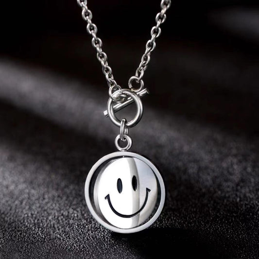 Women's & Men's Smiley Hip Hop Flip Expression Artistic Necklaces