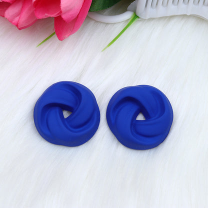 Women's Three-dimensional Spray Paint Fashion Korean Style Earrings