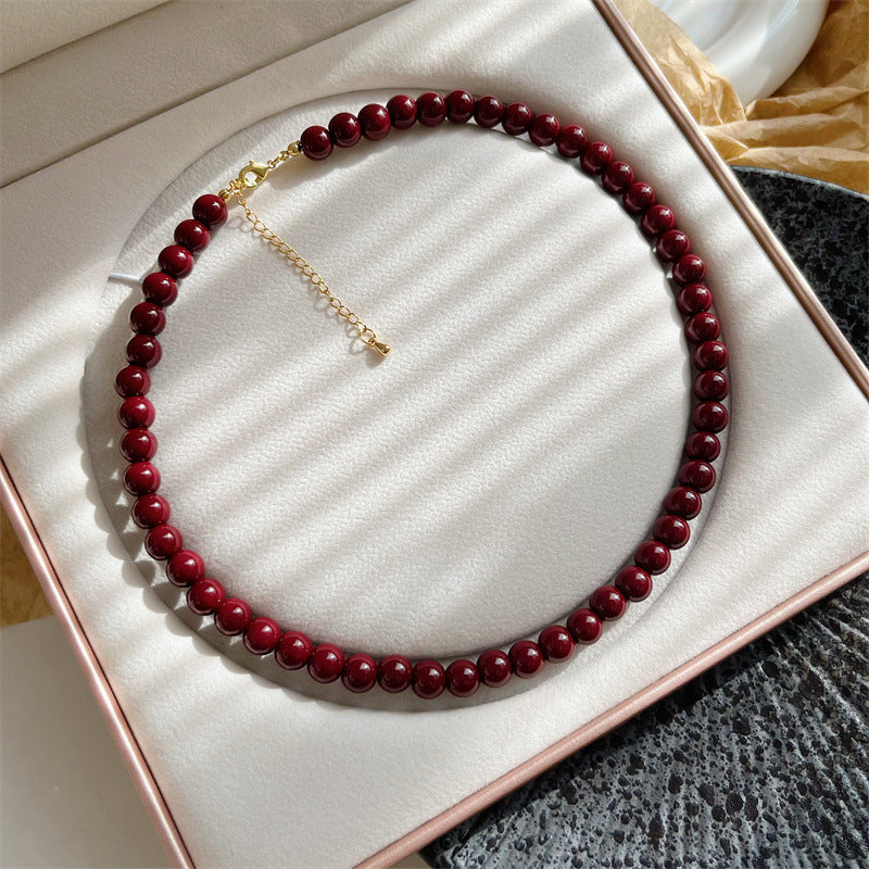 Beaded Female Retro Affordable Luxury Niche Necklaces