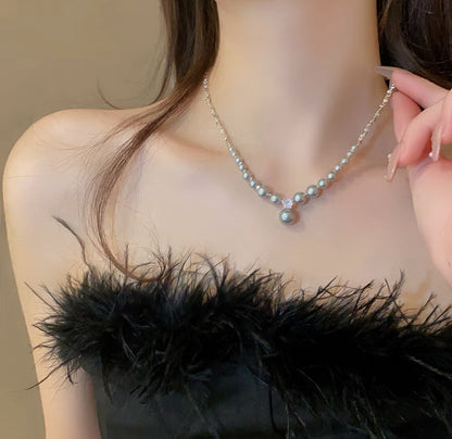 Women's High-grade Simple Temperament Clavicle Chain Zircon Necklaces