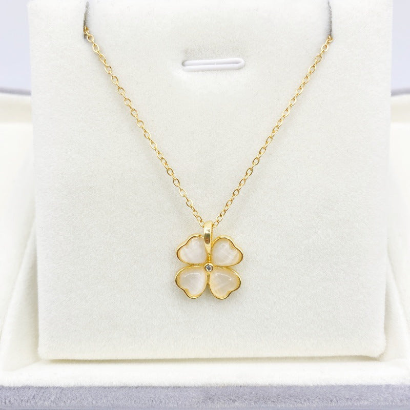 Plated Gold Korean Style Sweet Simple Necklaces