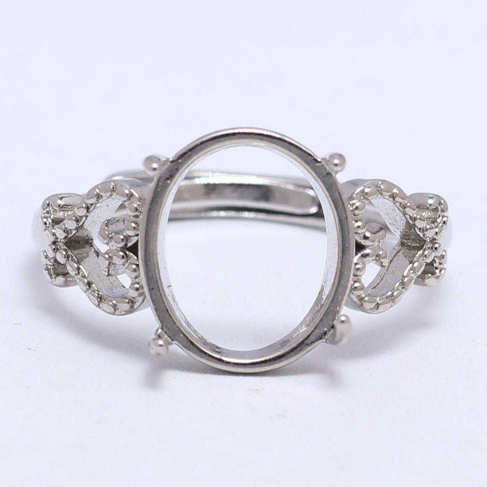 Frame Open Mouth Autumn Copper Alloy Electroplating Sier Rings