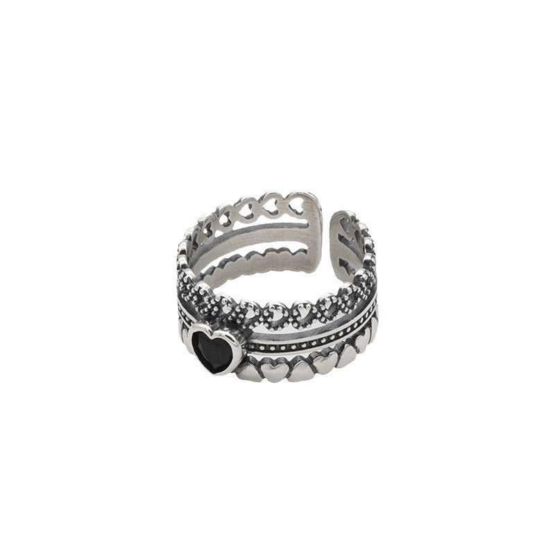 Style Love Female Heart-shaped Index Finger Rings