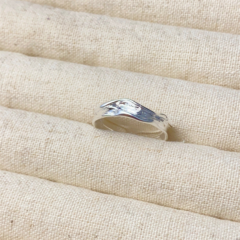 Women's Simple Sterling Sier Special Interest Light Rings