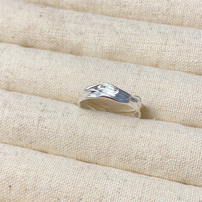 Women's Simple Sterling Sier Special Interest Light Rings