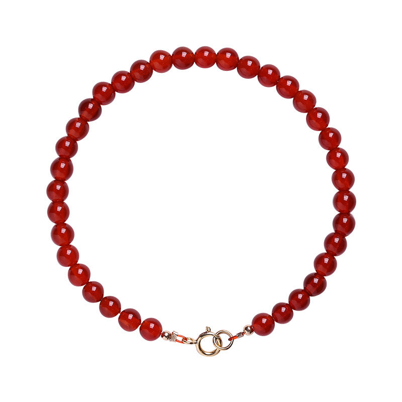 Women's Natural Red Agate Ancient Style Temperament Tiger Bracelets