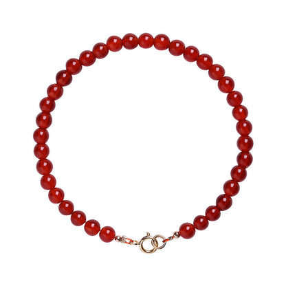 Women's Natural Red Agate Ancient Style Temperament Tiger Bracelets