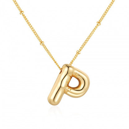 Women's Gold Balloon Glossy English Letter Fashion Pendants