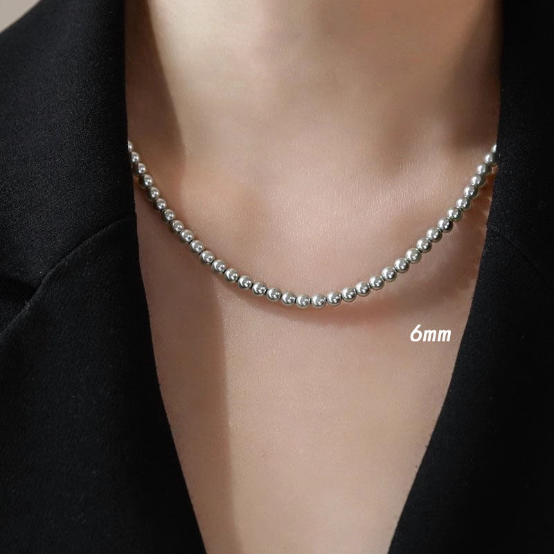 Women's French Entry Lux Retro Fashionable Imitation Stackable Necklaces