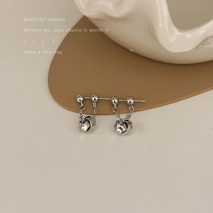 Metal Retro Geometric Ear Cold Water Earrings