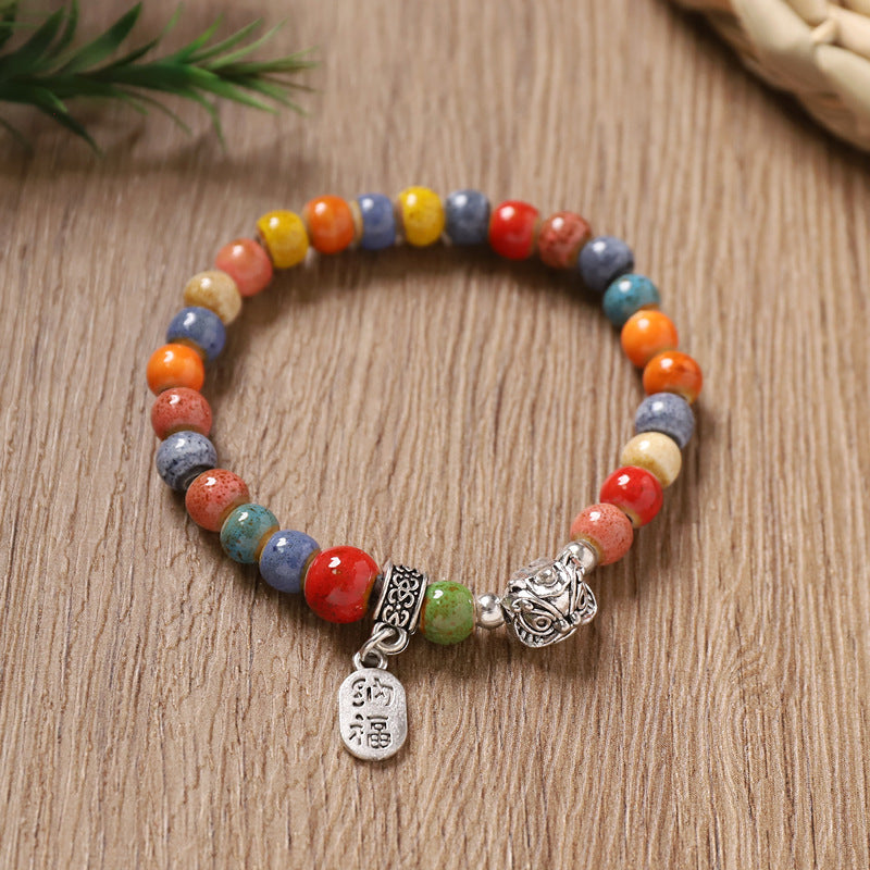 Artistic Chinese Ceramic Female Style Design Bracelets