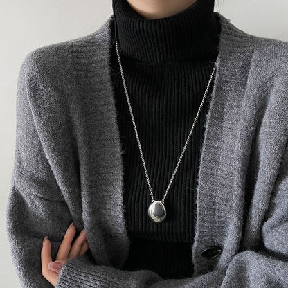 Style Titanium Steel Sweater Chain Fashion Simple Super Necklaces