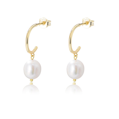 Women's Sterling Sier Irregular Freshwater Pearl Ear Earrings