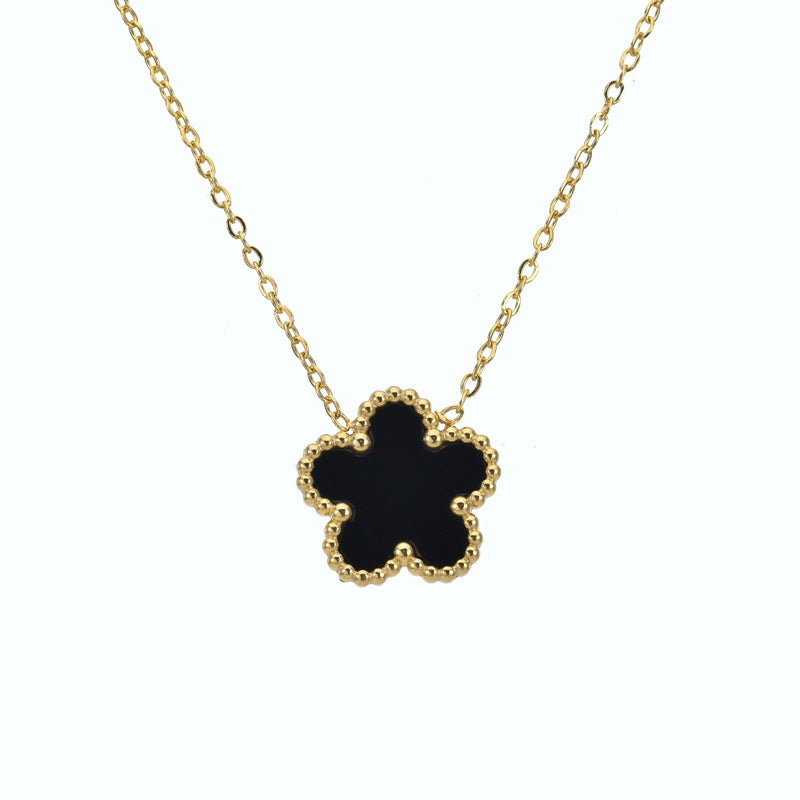 Clover Plum Titanium Steel No Fading Pendants