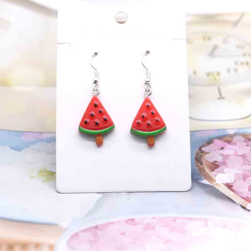 Ice Cream Candy Drink Resin Homemade Earrings