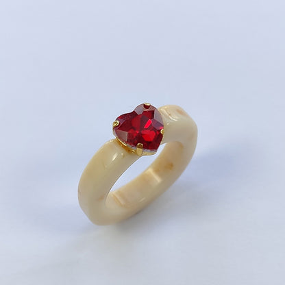 Korean Design Candy Color Gemstone Retro Diamonds Rings